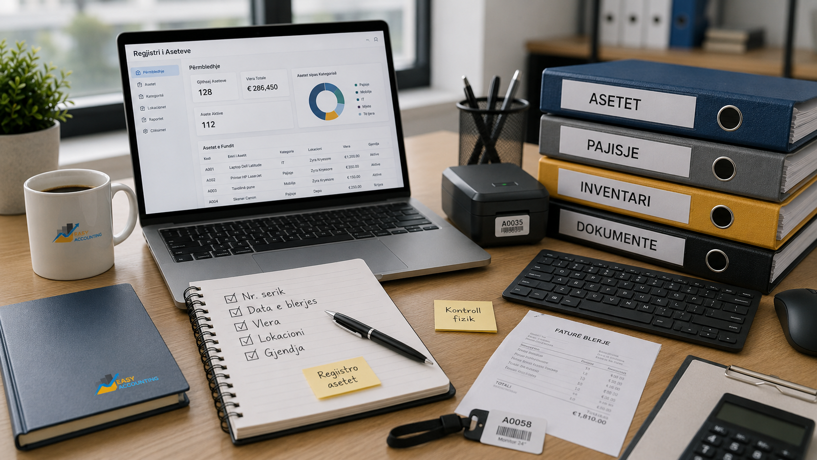 Asetet e biznesit duhet të evidentohen: pajisjet, automjetet dhe investimet - Easy Accounting