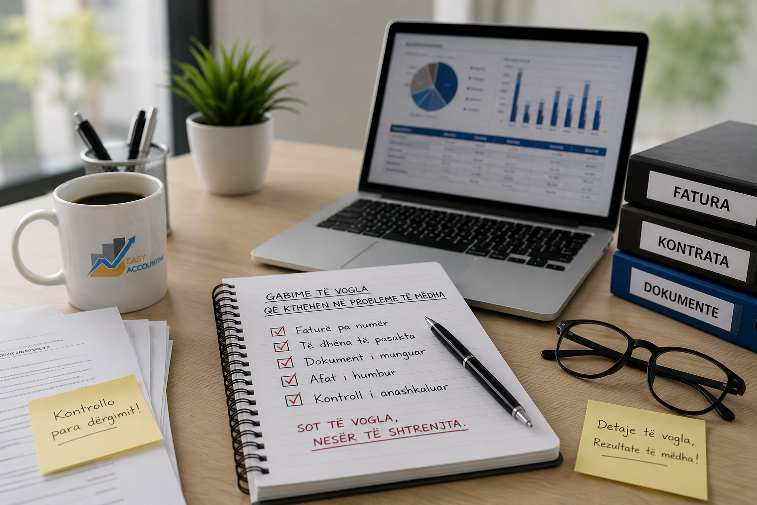 Gabimet e vogla në dokumente që mund të krijojnë problem në deklarime dhe kontrolle - Easy Accounting