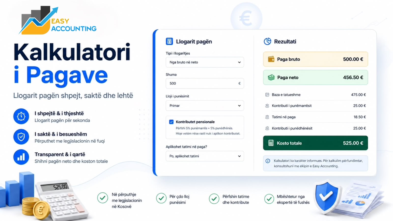 Kalkulatori i pagave nga Easy Accounting